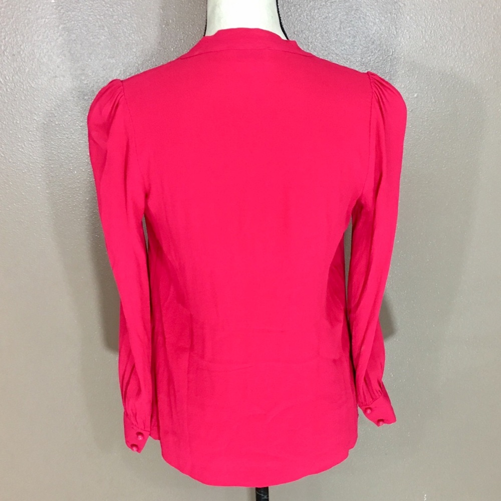 Kate Spade Red Bow Neck-Tie Blouse - Picture 5 of 8